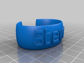 steven wristband bracelets customized 3d print model - Mito3D