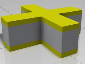 cross shaped box containers 3d print model - Mito3D
