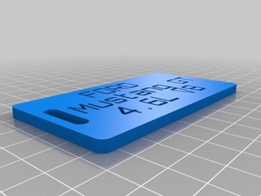 mustang organização personalizado 3d print model - Mito3D