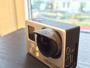 superlight highres gopro hero 3 lens hood camera dji phantom lenshood 3d print model - Mito3D