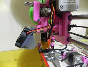 fan duct prusa i3 3d printer parts rework 3d print model - Mito3D
