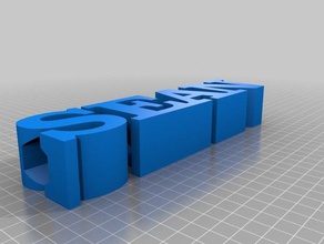 meine angepassten text Bleistift-Halter Zeichen logos 3d print model - Mito3D