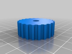 my customized parametric pulley 22 tooth 5mm belt 3d printer parts 3d print model - Mito3D