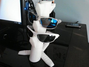 Sonnenbrillen Halter modular erweiterbar gadgets 3d print model - Mito3D