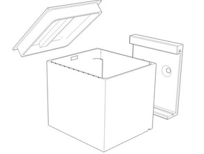 parametrische Sortier box Deckel - Organisation container anpassbare customizer licefa Lagerung 3d print model - Mito3D