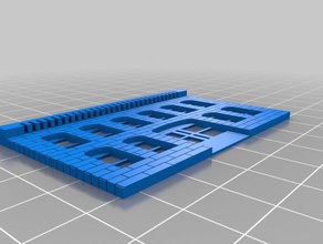 mi personalizados 6x2 frente de los edificios estructuras 3d print model - Mito3D