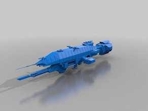 babylon 5 warlock classe starship veicoli 3d print model - Mito3D