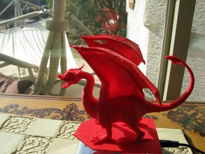 soutenu dragon les créatures 3d print model - Mito3D