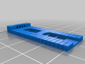il mio personalizzati per l'edilizia 2x1 anteriore gli edifici strutture 3d print model - Mito3D