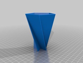 mi personalizados delta del jarrón contenedores 3d print model - Mito3D