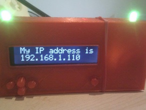 arduino-ethernet-lcd-servo in der Robotik alert arduino mega Gehäuse freetronics json informieren 3d print model - Mito3D