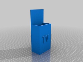 trailer de mando la televisión titular los contenedores personalizado 3d print model - Mito3D