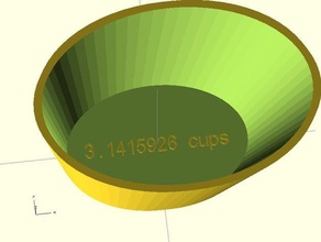 lairds anpassbare mess-cup Container anpassen customizer Herausforderung makerbotacademymath openscad parametric nützlich 3d print model - Mito3D