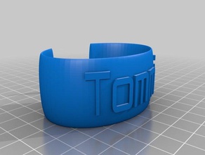 tommi guardanapo pulseiras personalizado 3d print model - Mito3D
