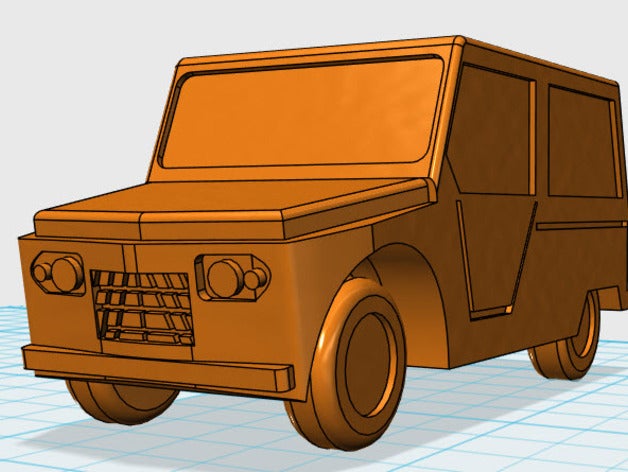 citroen mehari 50x25x23 cm Otomotiv 3D print model - Mito3D