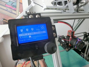 case full graphic smart lcd controller mendelmax outside 3d printer parts 3d print model - Mito3D