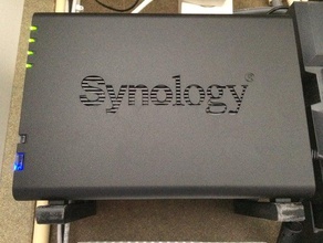 synology suporte de parede computador ds214 nass montagem na 3d print model - Mito3D
