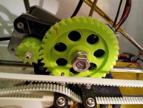 slimline herringbone set wades 3d printer parts gear mendel prusa 3d print model - Mito3D