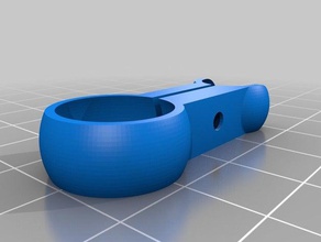 vorgeformte Kugelgelenk Halterung ohne Kanal 3d Drucker - Zubehör angepasst 3d print model - Mito3D