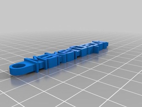 maker depot porte-clés de l'organisation personnalisé 3d print model - Mito3D