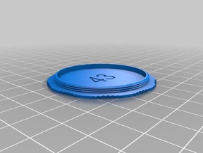 43mm vis-devant lenscaps de la caméra personnalisé 3d print model - Mito3D