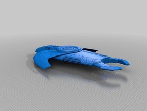 cardassiana hideki classe de nave veículos 3d print model - Mito3D