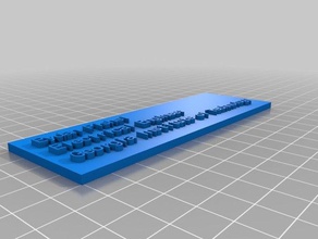my customized custom name plate other 3d print model - Mito3D