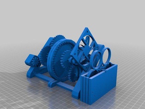 bubble machine v01 mechanical toys acrylic cog wheel gears lasercut soap 3d print model - Mito3D