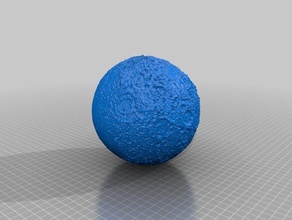 luna 10x 2 rev de la física astronomía kaguya 3d print model - Mito3D