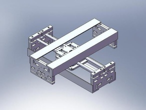 rapidi x-y tabella parti 3d cuscinetto cnc l'esperimento modello la stampante progetto aggiornamento legno 3d print model - Mito3D