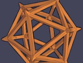 icosaedro experimento otros 3d la geometría ornamento reprap prueba topmod 3d print model - Mito3D