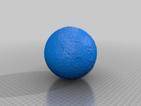 moon globe 5x physics astronomy 3d print model - Mito3D