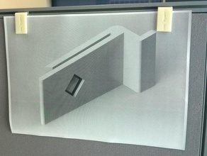 clip de papel la oficina partición 3d print model - Mito3D