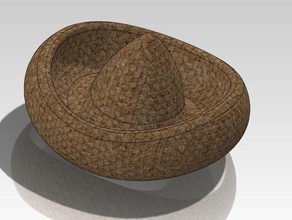 sombrero d'autres vêtements chapeau mexique 3d print model - Mito3D