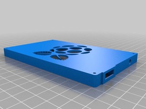 raspberry pi mobile case part1 computer 3d print model - Mito3D