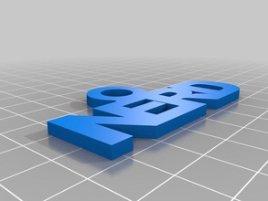 nerd Schlüsselanhänger andere 3d print model - Mito3D
