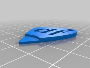 df14 palheta chave de cadeia 3d impressão 3d print model - Mito3D