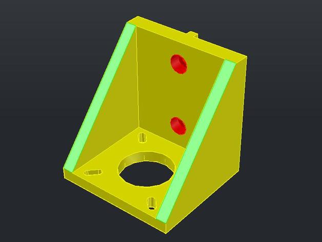 2020 nema17 support vertical 3d de l'imprimante pièces mendle 3D print model - Mito3D