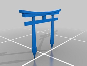 torii gate art japan 3d print model - Mito3D
