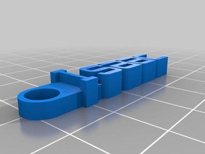 isaac message keychain organization customized 3d print model - Mito3D