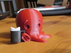 canadian octopus says hello animals bagged milk canada bag 3d print model - Mito3D
