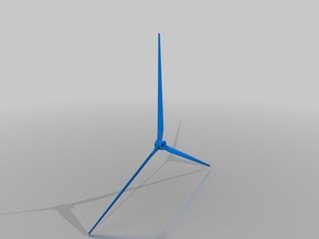 wind propeller 3 blades engineering 3d print model - Mito3D