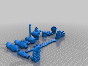 robot 3d baskı aksiyon figürü 3d print model - Mito3D