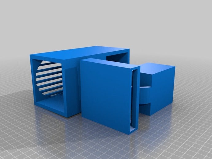 portable air conditioning v3 3d printing ac custom printed fan 3D print model - Mito3D