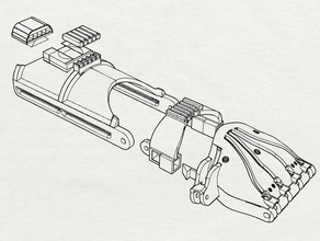 modular besta cyborg de derivados módulos suporte outros Impressos em 3d mão activar 3d print model - Mito3D