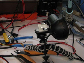 webcam logitec 9000 adattatore per treppiede altri la fotografia 3d print model - Mito3D