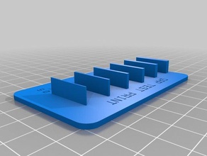 my customized wall gap test print v2 05 3 mm 05mm steps 3d printing tests 3d print model - Mito3D