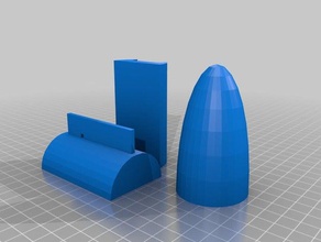 modelo de foguete câmara pod esporte ao ar livre foguetes 3d print model - Mito3D