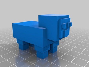minecraft ovelhas 3d impressão branco 3d print model - Mito3D