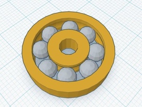 cuscinetti a sfera di ingegneria 3d palla rullo gizmacci del hub ruota gara in vetrina modello 3d print model - Mito3D